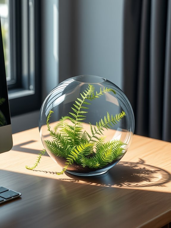 lush green indoor ecosystem