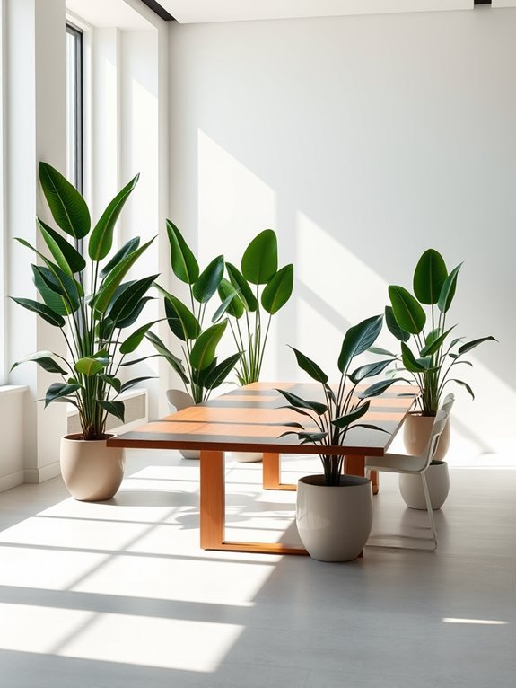 lush green indoor foliage