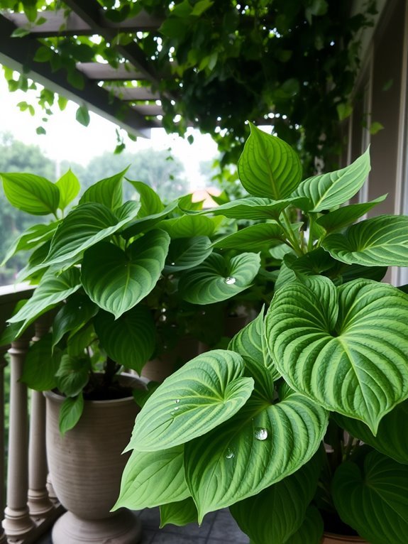 lush green perennial foliage