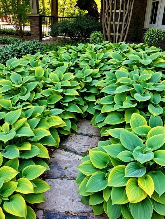 lush green perennial plants