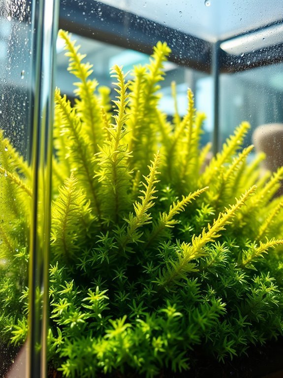 lush green spike moss