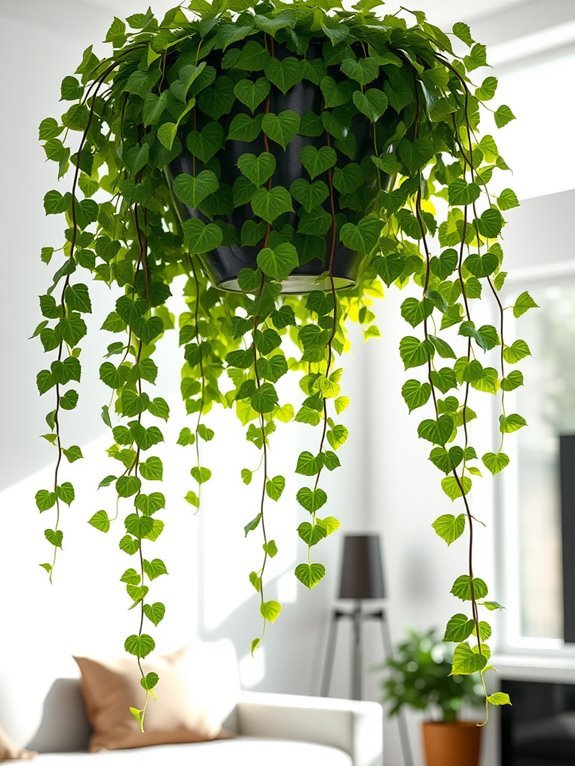 lush green trailing foliage