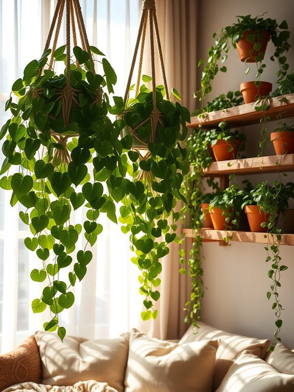lush green trailing vines