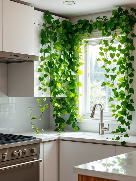 lush green trailing vines
