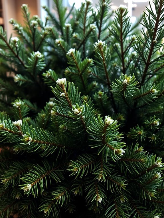 lush green winter foliage