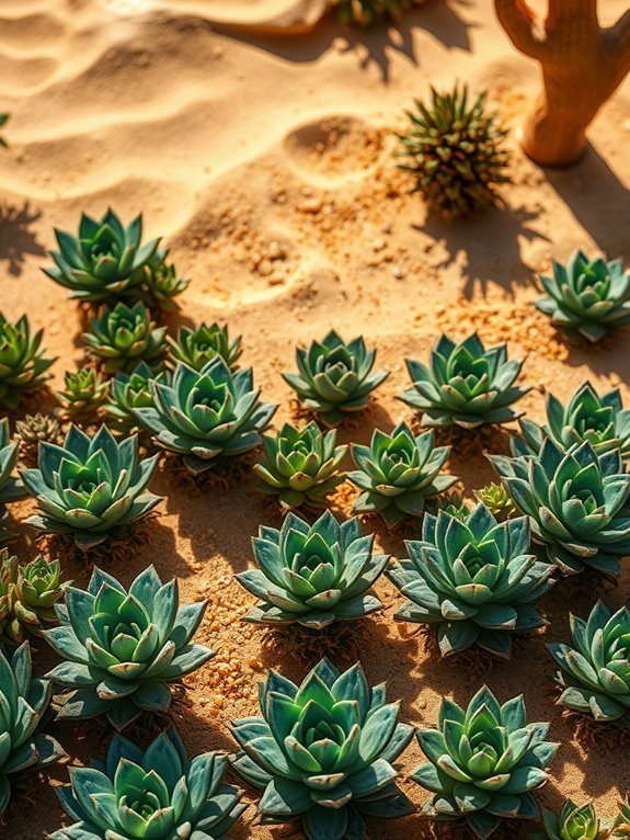 lush greenery in desert