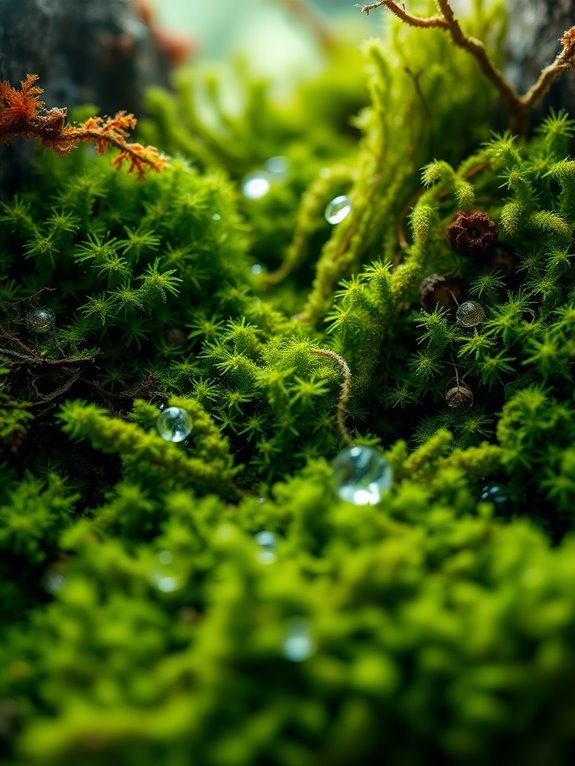 lush hanging green tendrils