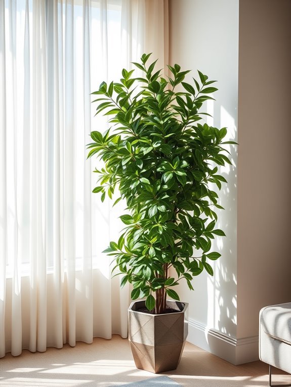 lush indoor tropical plant