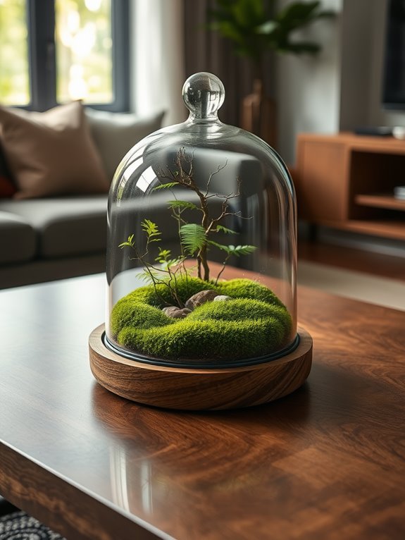 lush miniature woodland ecosystem