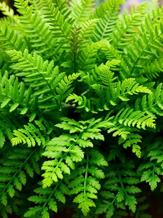 lush textured green foliage