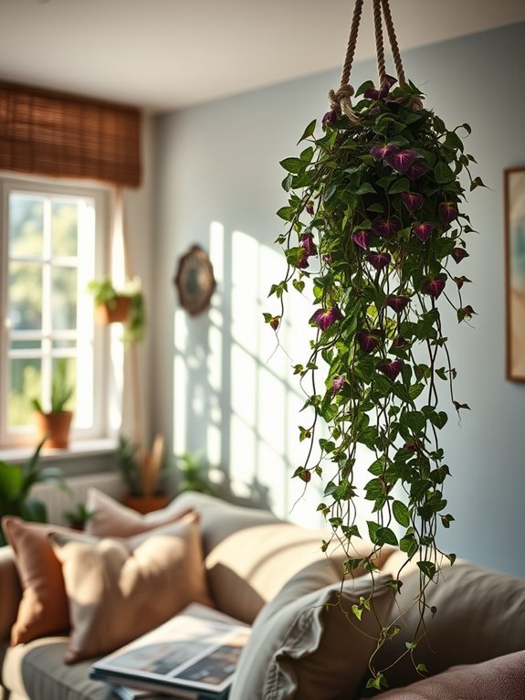 lush trailing green foliage