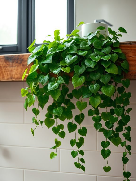 lush trailing indoor plant