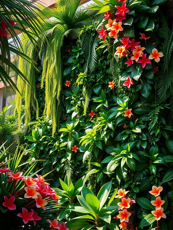 lush tropical greenery paradise