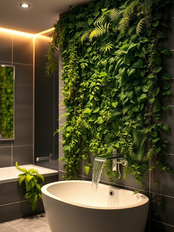 lush vertical garden oasis