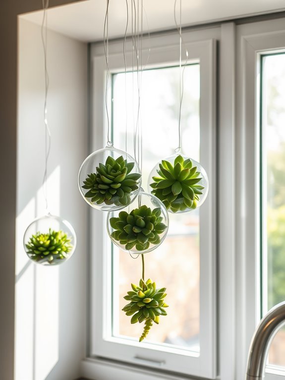 lush vertical succulent display