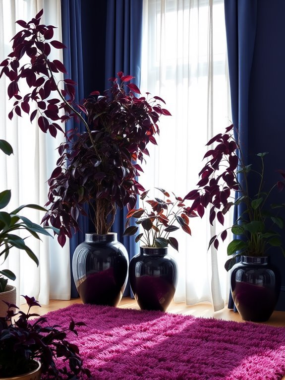 luxurious rich purple tones