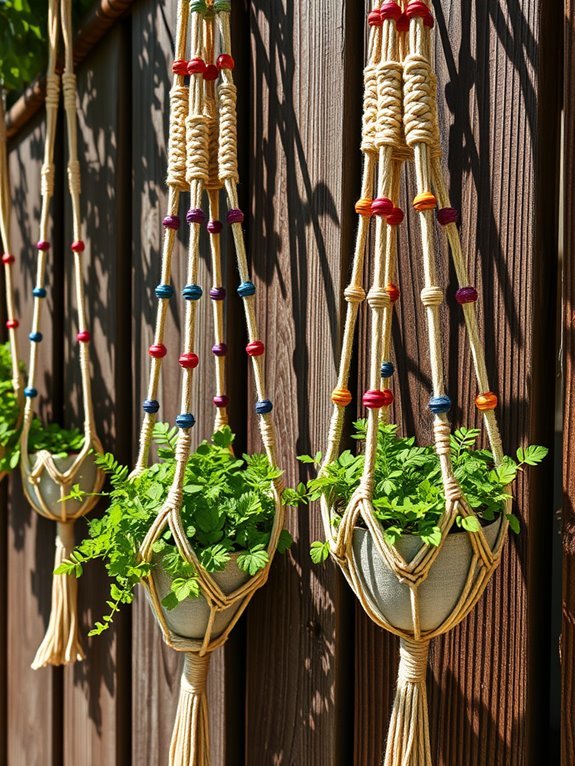 macrame bead holder design