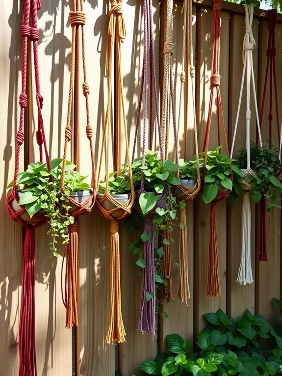 macrame plant holder design