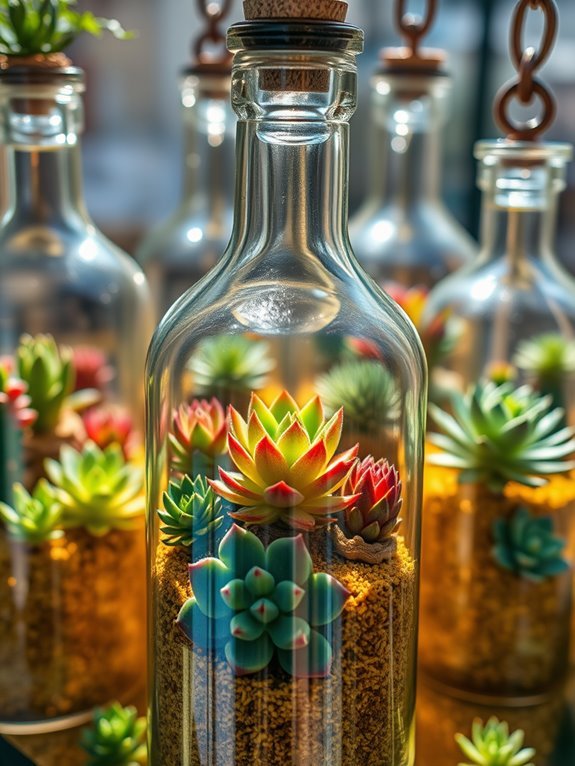 magical woodland in glass