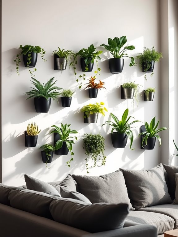 magnetic display plant holders