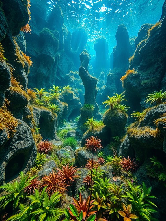 majestic geological sculptures abound