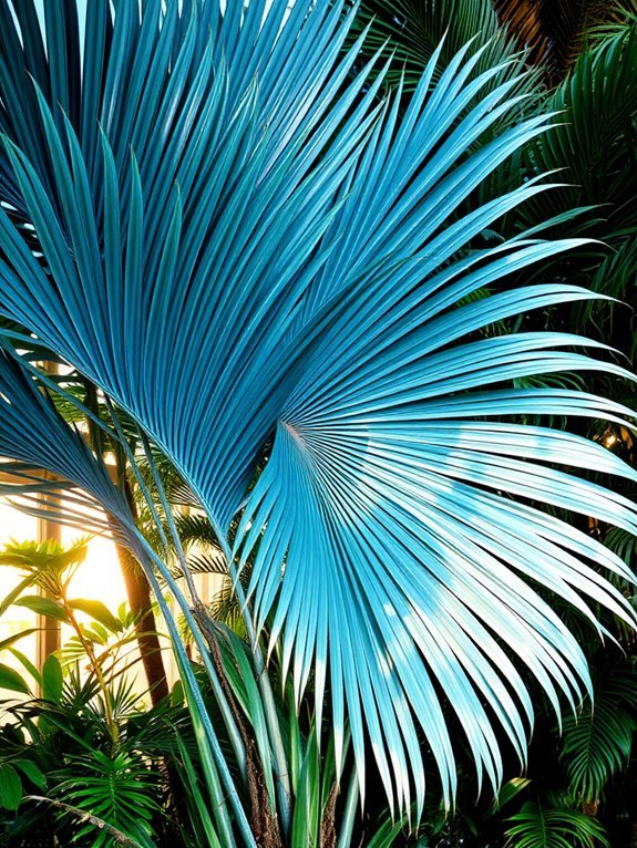 majestic tropical fan palm
