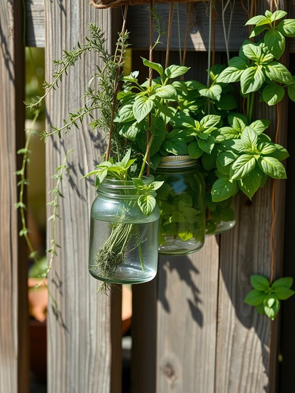mason jar indoor gardening