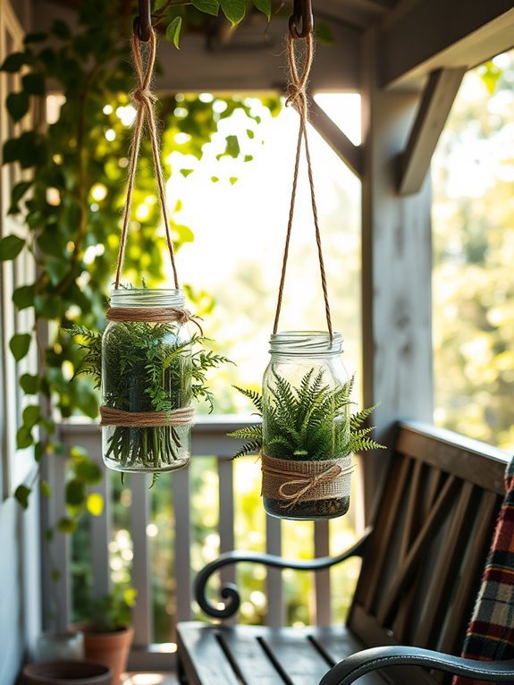 mason jar plant ecosystems