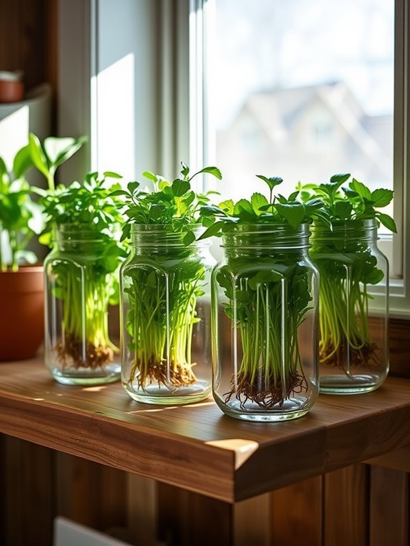 mason jar plant system