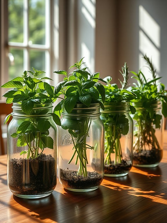 miniature herb garden creation