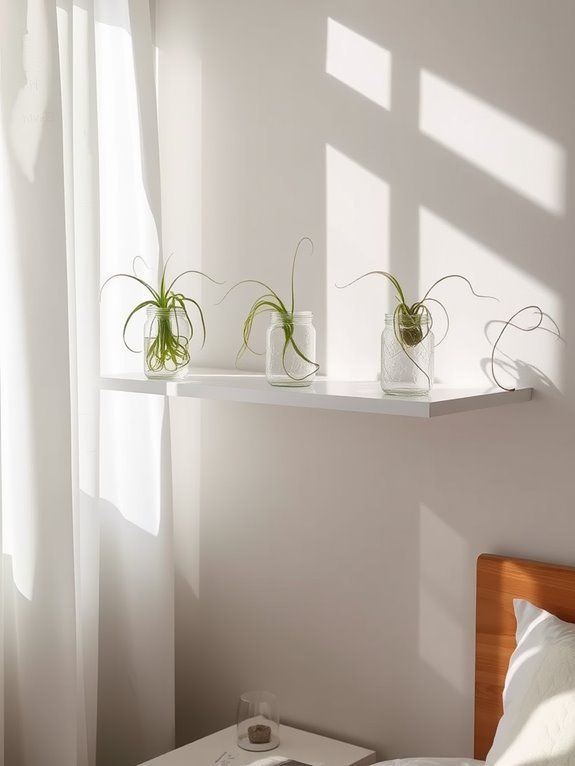 minimalist air plant arrangement