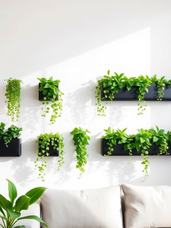 minimalist wall planter design