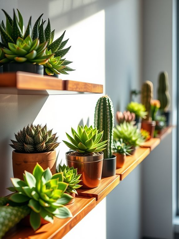 mixed succulent and cactus