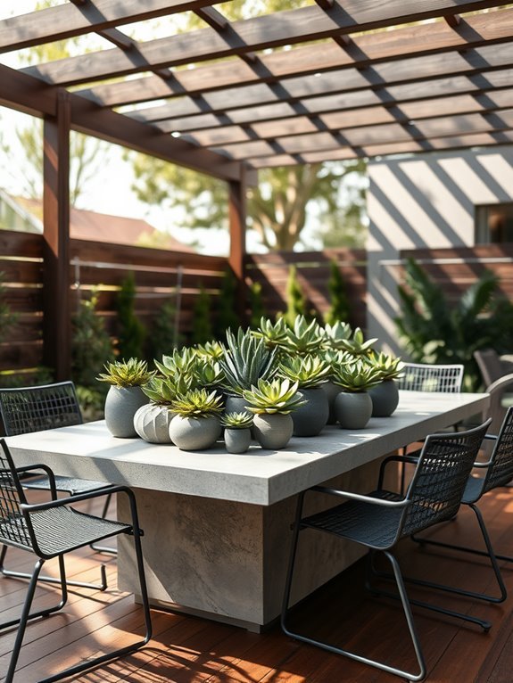 modern succulent arrangements ideas