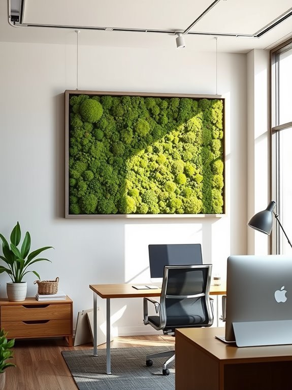 moss art frame project