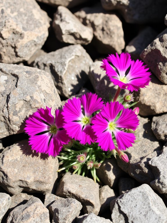 mountain flower vibrant pink