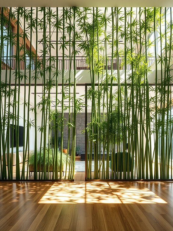 natural bamboo privacy screen