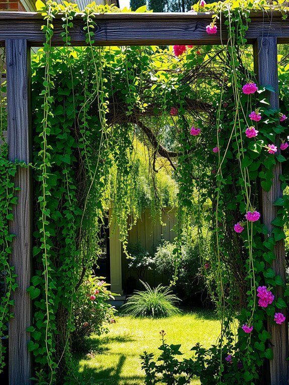 natural climbing plant decor