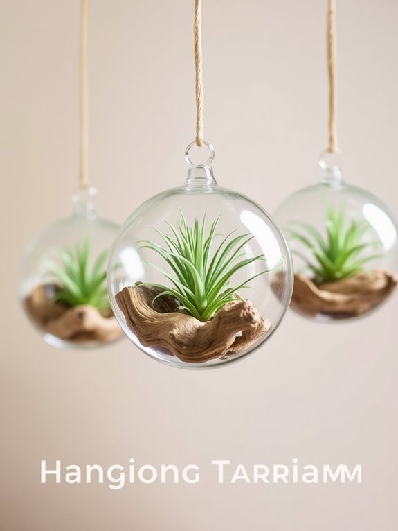 natural decor with air plants