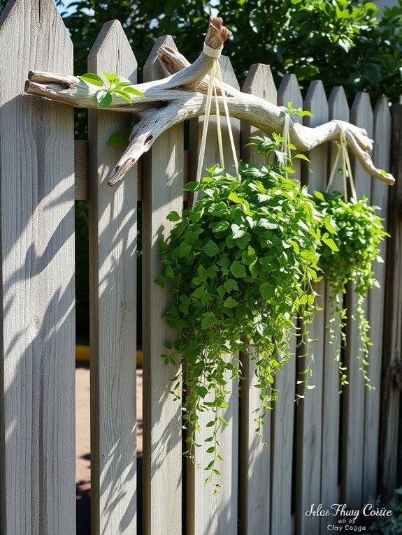 natural wood plant holder