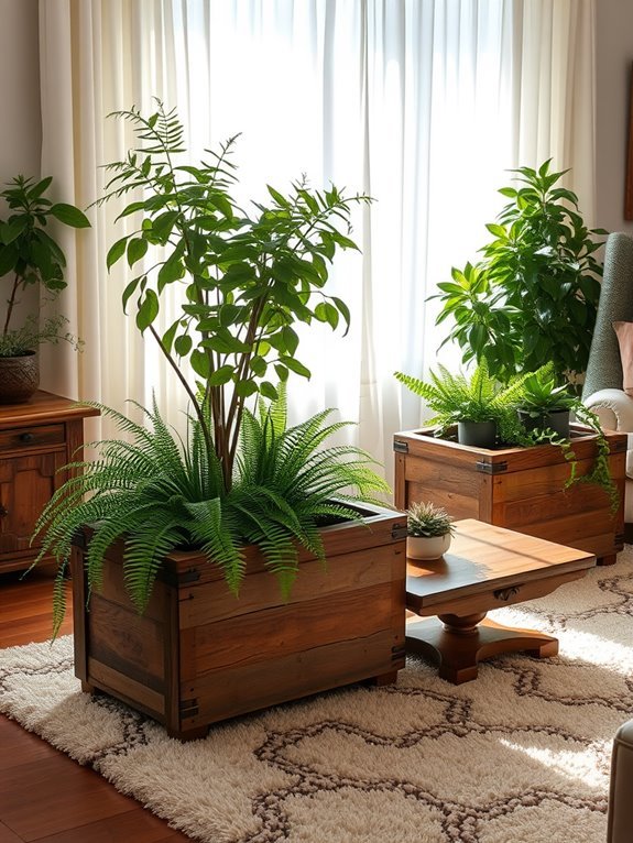 natural wooden garden d cor