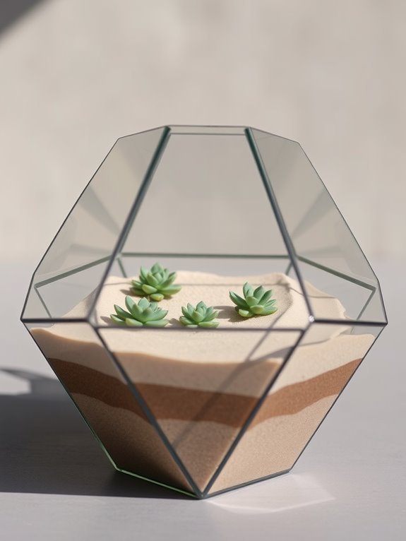 nature inspired sand terrarium