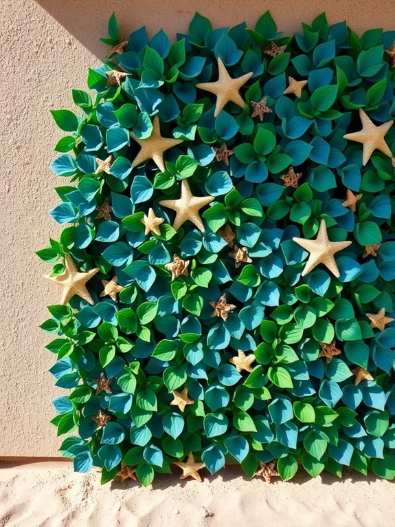 nautical faux plant walls