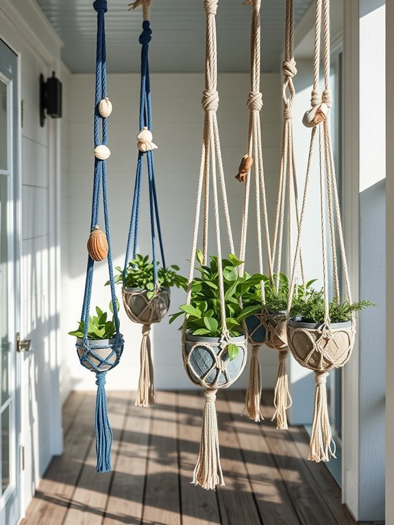nautical macrame home decor