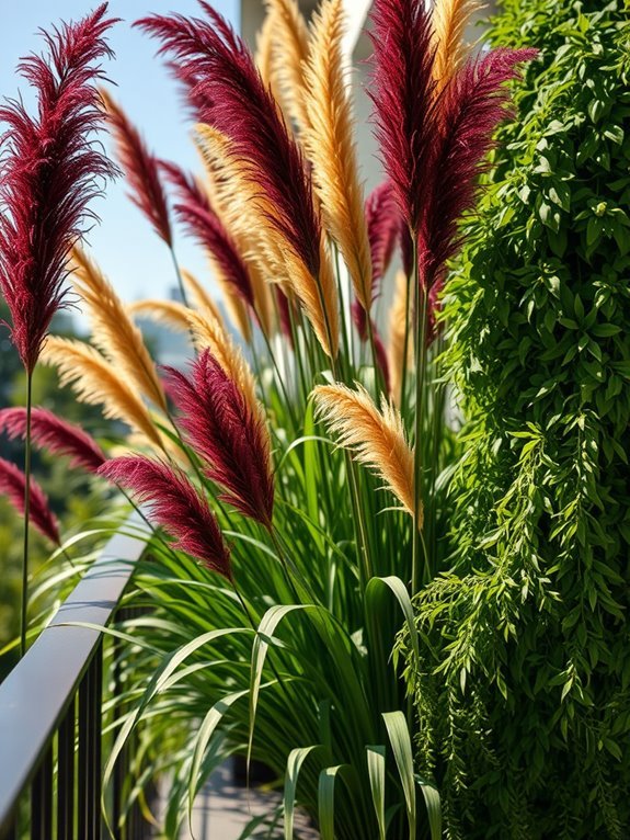 ornamental grasses create drama