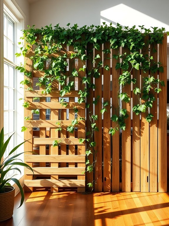 pallet wood room divider