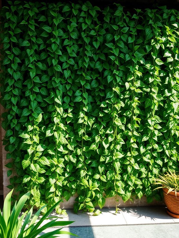 peaceful green relaxation space