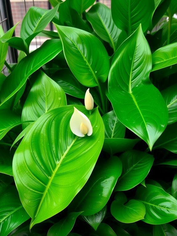 peaceful indoor flowering plant