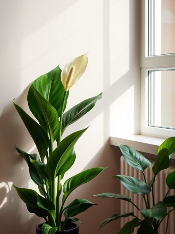 peaceful indoor flowering plant