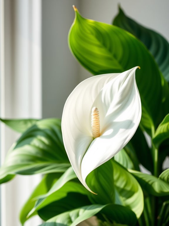 peaceful indoor flowering plant